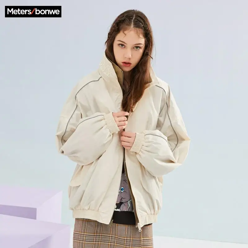Metersbonwe 2020 новая куртка Женская Весенняя свободная Двусторонняя Куртка простая