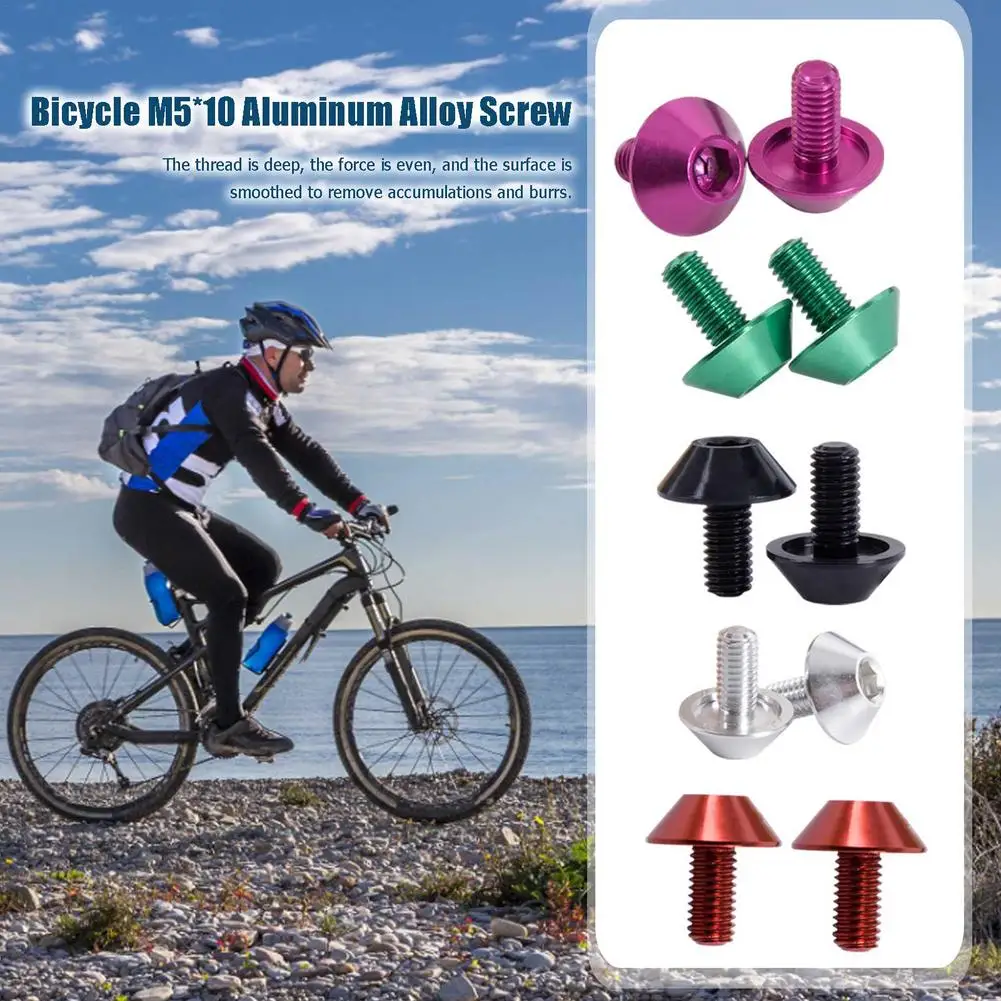 

Aluminum Alloy Mushroom Head,bicycle Water Bottle Rack Screw Mountain Bike Kettle Rack Screw Bottle Cage