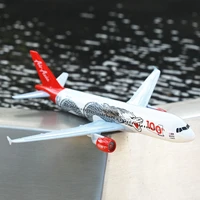 air asia 100th anniversary dragon a320 aircraft model 6 metal airplane diecast mini moto collection eduactional toys
