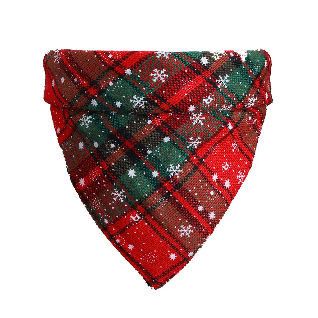 Рождественская бандана для собаки кошки милый Санта елка с принтом ошейник