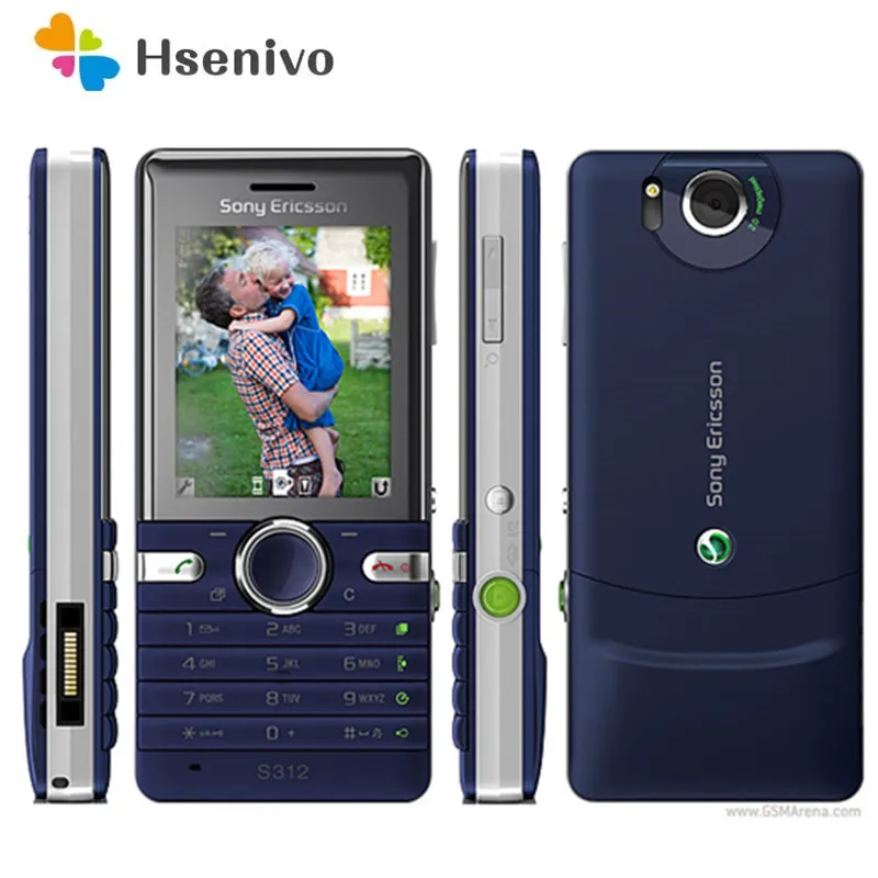 Обновленный Оригинальный разблокированный телефон Sony Ericsson S312 сотовый с