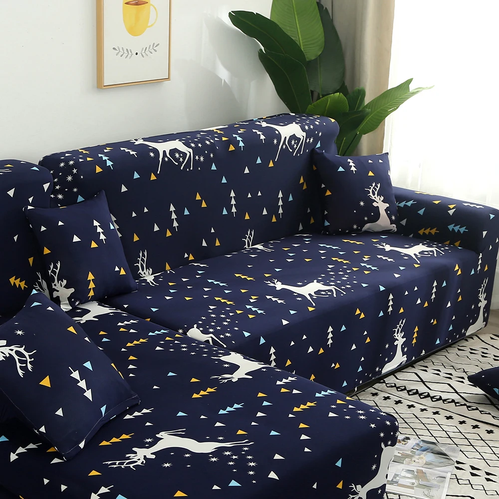 2 шт. Набор чехлов для дивана геометрический чехол эластичный гостиной домашних