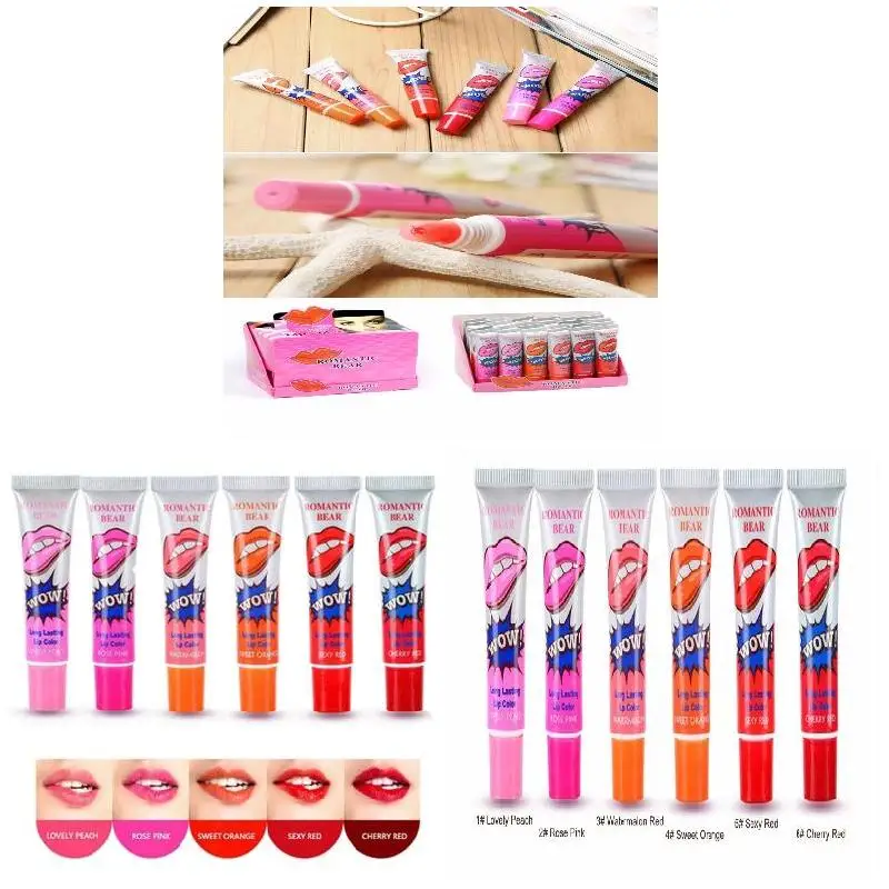 Романтическая отшелушивающая губная помада слезущего типа блеск для губ пленка