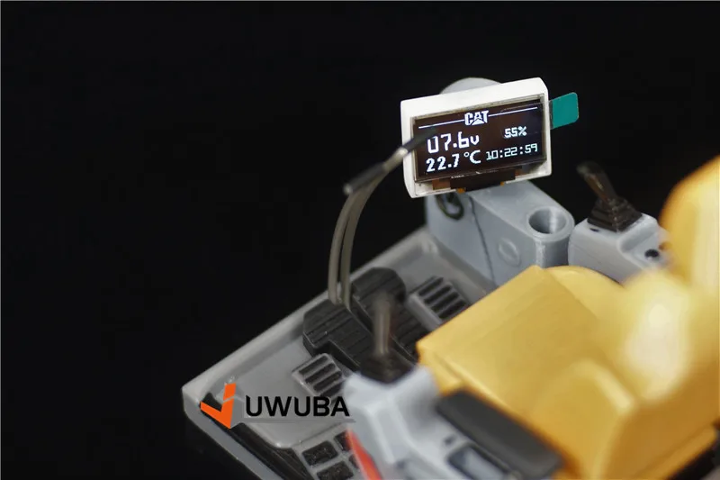 Модель кабины с индикатором напряжения и температуры датчики гидравлического