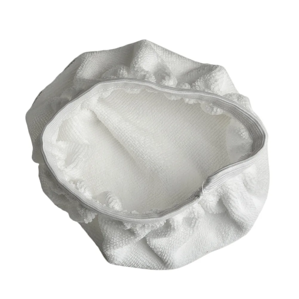 

4PCS Buffing Pads 9-10 Inch Polisher Polishing Buffing Waxer White Microfiber fabric