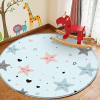 tapis hot sales rug children flannel carpet animal puzzle game star learn for baby play round mat alfombra habitaci%c3%b3n bedroom