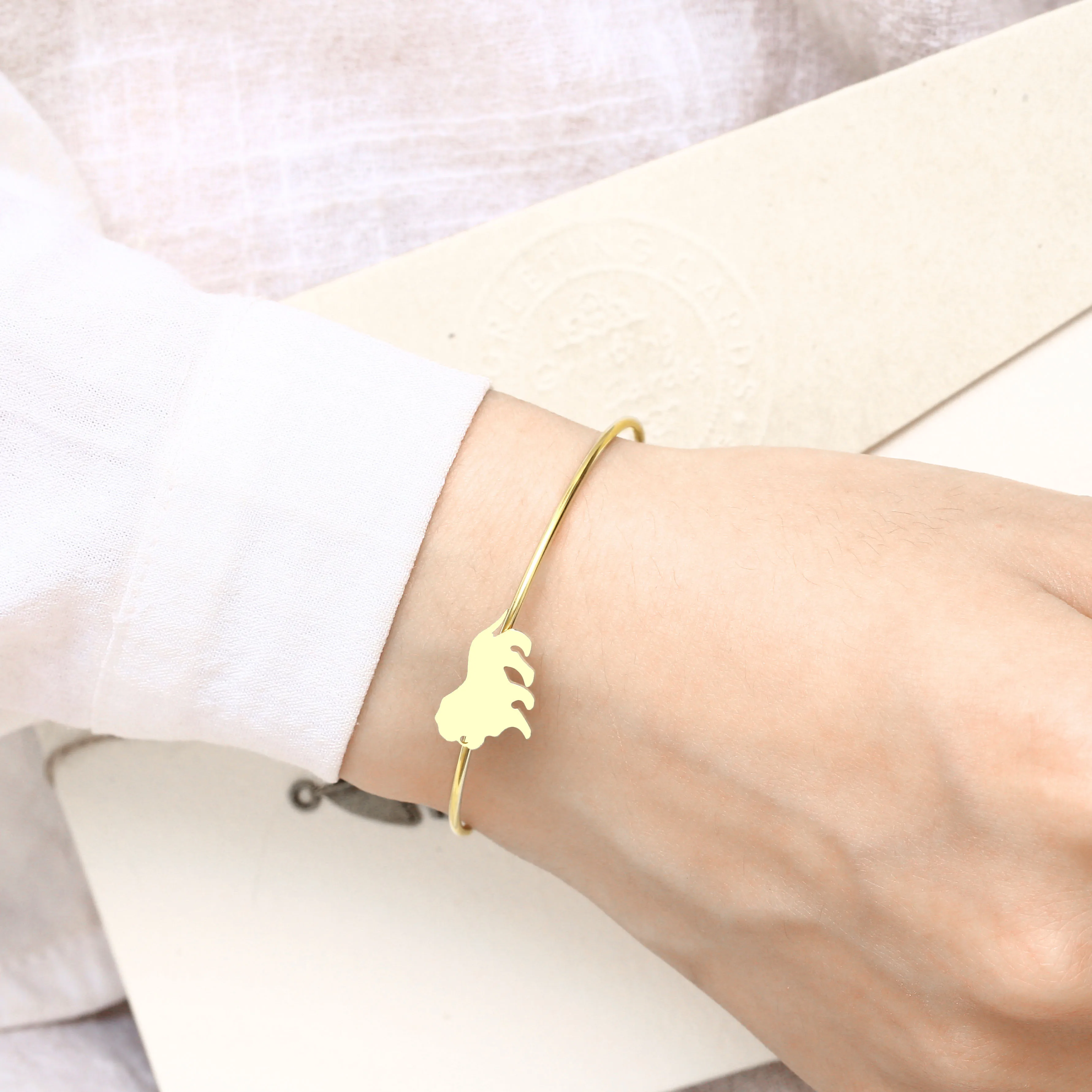 Женский браслет из нержавеющей стали золотой Женские Ювелирные аксессуары