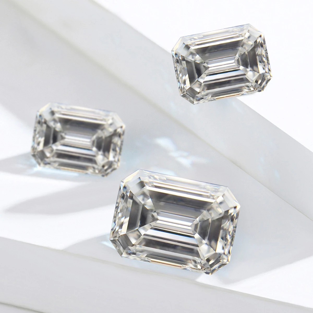 Szjinao Цветные камни россыпью камень Муассанит 0.2ct для 10ct изумруд огранки D Цвет VVS1