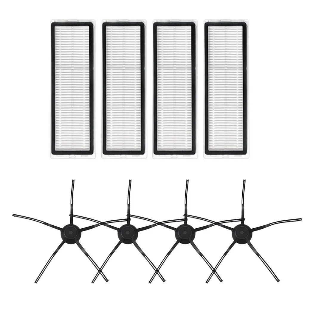 

8Pcs For Mijia 1T Filter Side Brush Accessories Robot Vacuum Cleaner Parts Sweeper Robot Cleaning Accessories