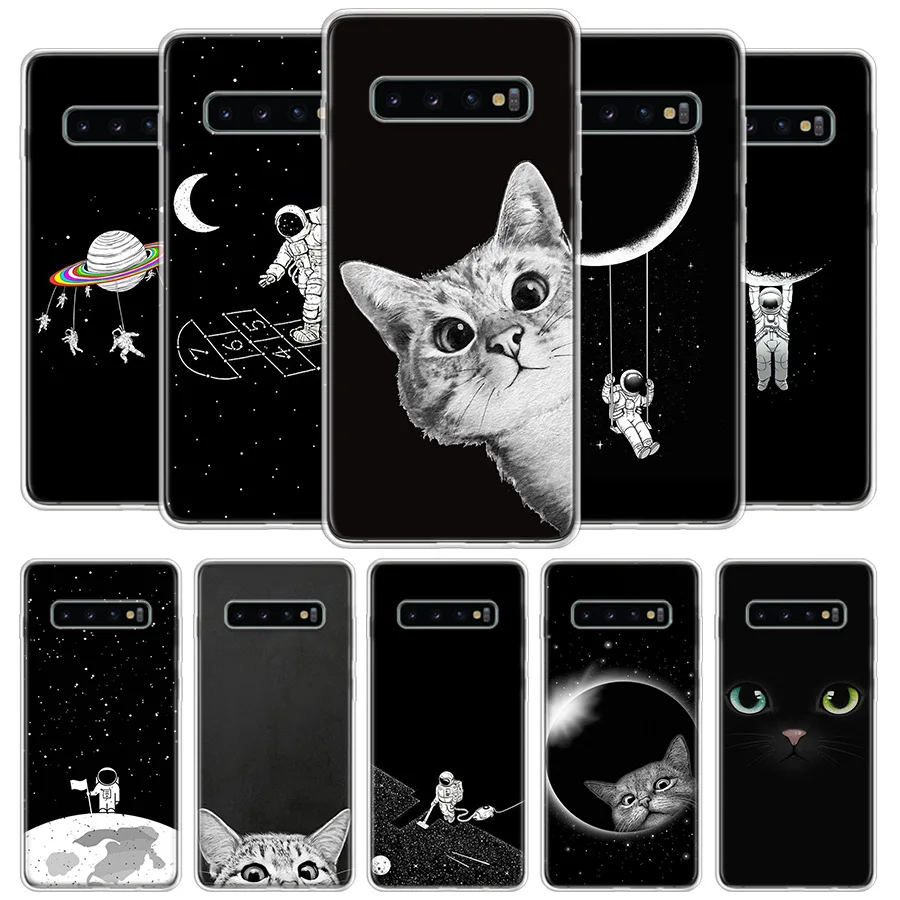 Чехол с милыми кошками для Samsung Galaxy A50 A70 A10 A20E A51 A71 M30S A30 A40 A01A21 A6 A7 A8 A9 Plus|Бамперы| |