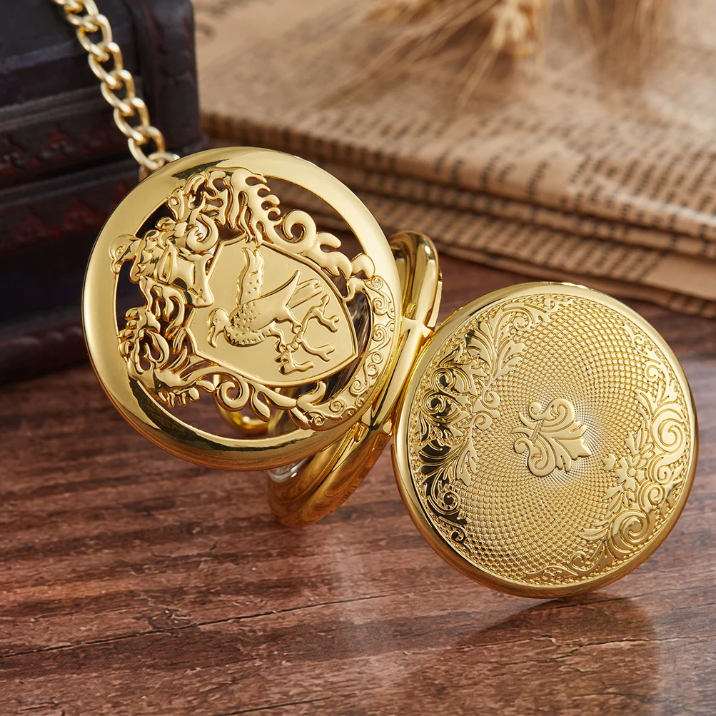 New Phoenix Skeleton Mechanical Pocket Watch Men Woman Antique Luxury Brand Necklace Pocket & Fob Watches Chain Male Clock