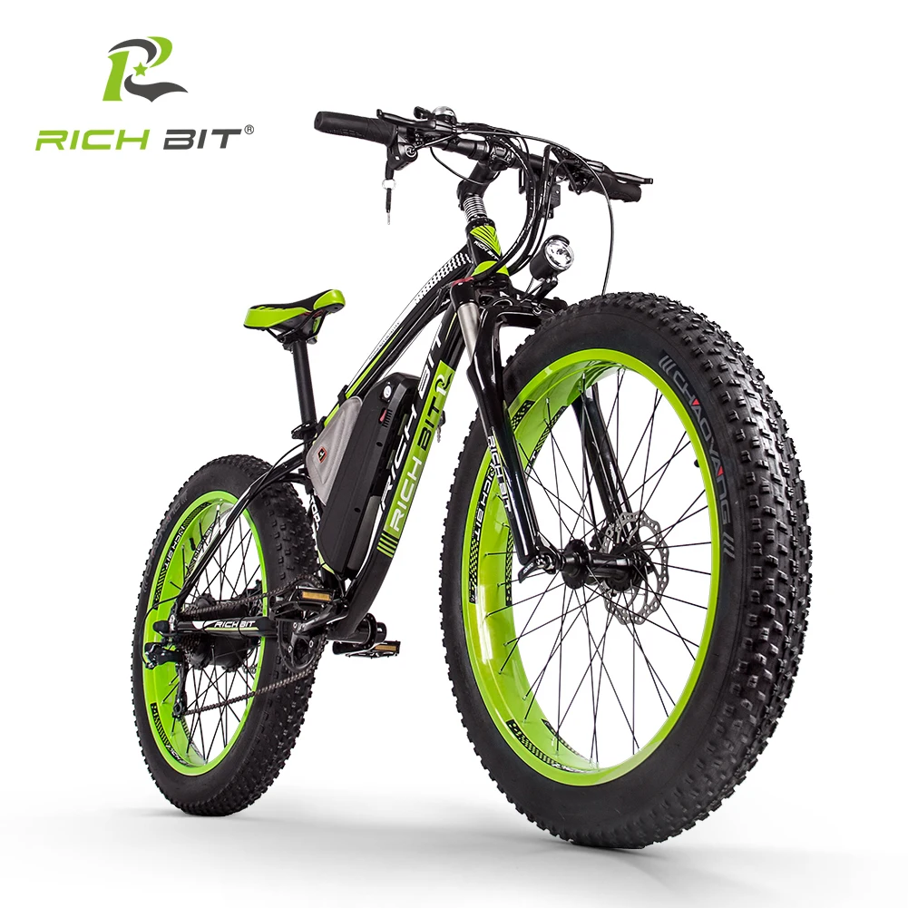 Verkaufen ElectricEbike RT-022 100WMountain Bike 48V17Ah Abnehmbare Lithium-Batterie 4,0 Fett Reifen Ebike Hydraulische Bremse Beach Cruiser Bike