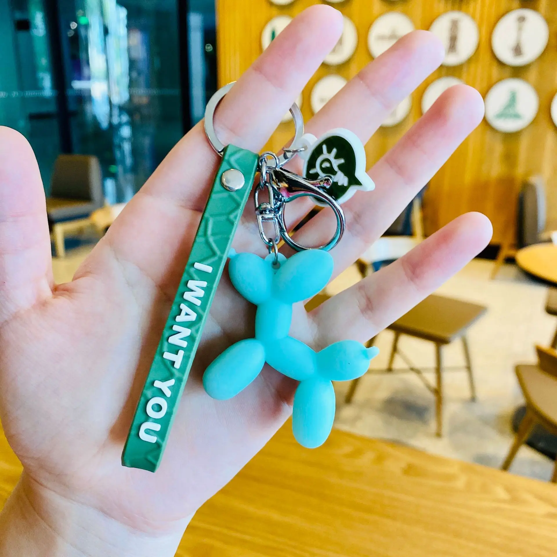 Мультяшный шар собака брелок красочные мягкие резиновые ПВХ милые брелки с