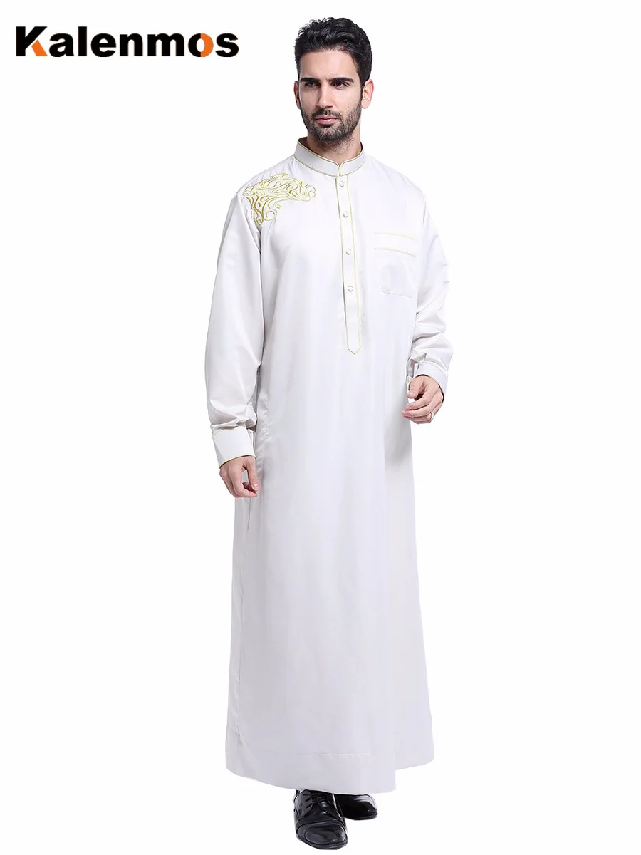 Для мужчин Костюмы Арабские накидки и таубы исламский кафтан кимоно длинный