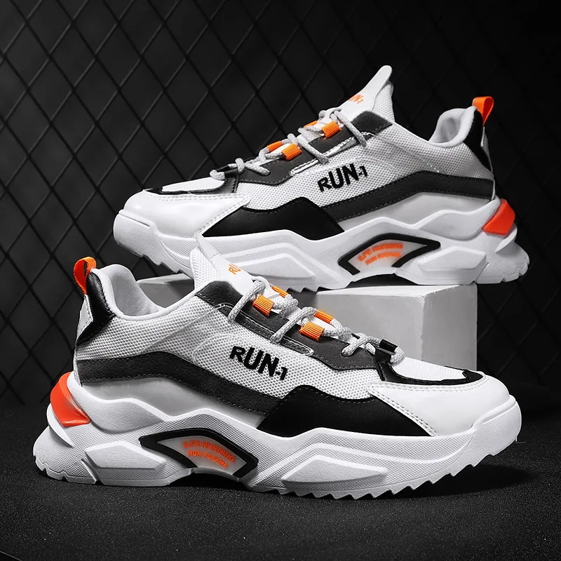 

Autumn Men's Sneakers Casual Breathable Running Shoes Male Outdoors Jogging Sports Shoes for Men Black Chaussure Basket Trainer