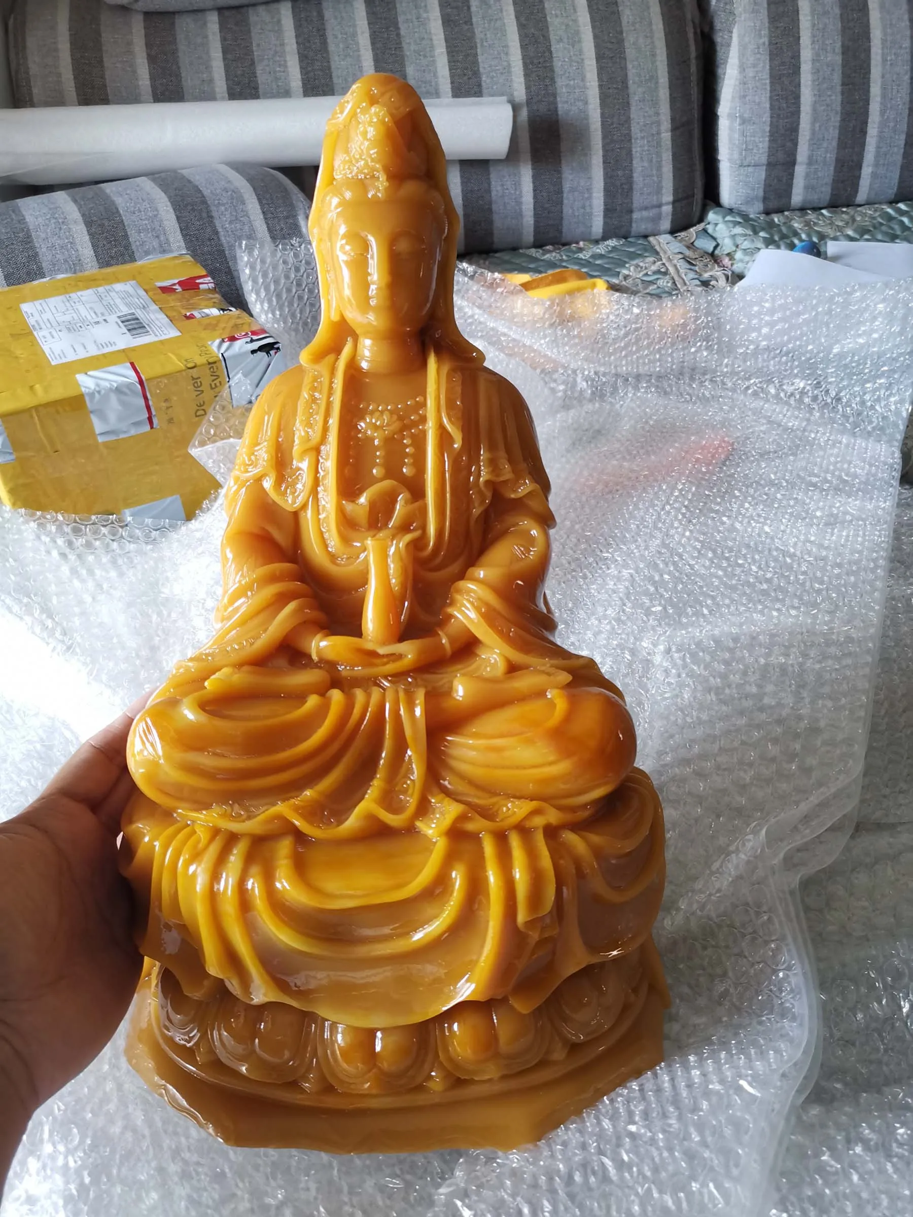 

Хорошая Юго-Восточная Азия эффективная искусственная статуя Guan yin PUSA Avalokitesvara домашняя защита фэн-шуй полимерный нефрит большая статуя