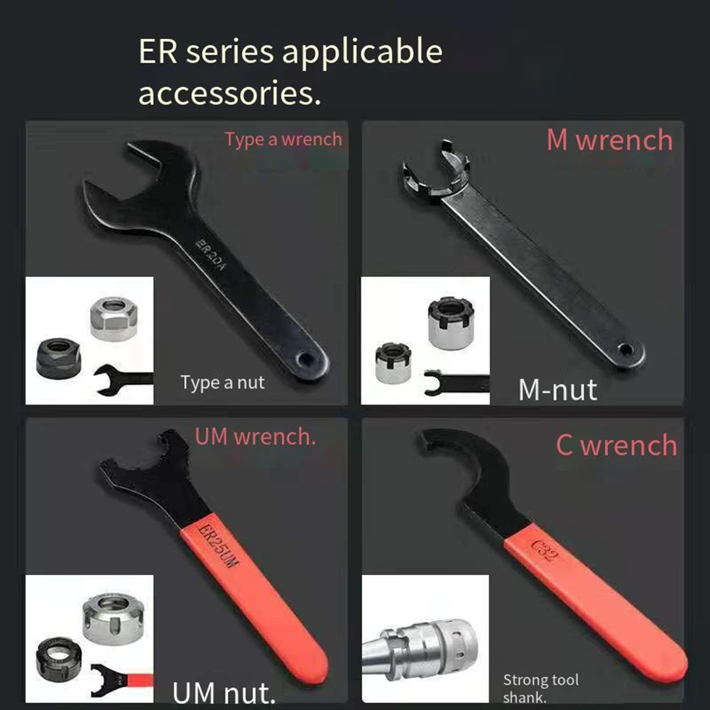 Новый Цанга для вида A/M/UM ER ER8A ER11A/ER16A/ER20A/ER25UM/ER32UM/ER40UM гаечный ключ фрезерный
