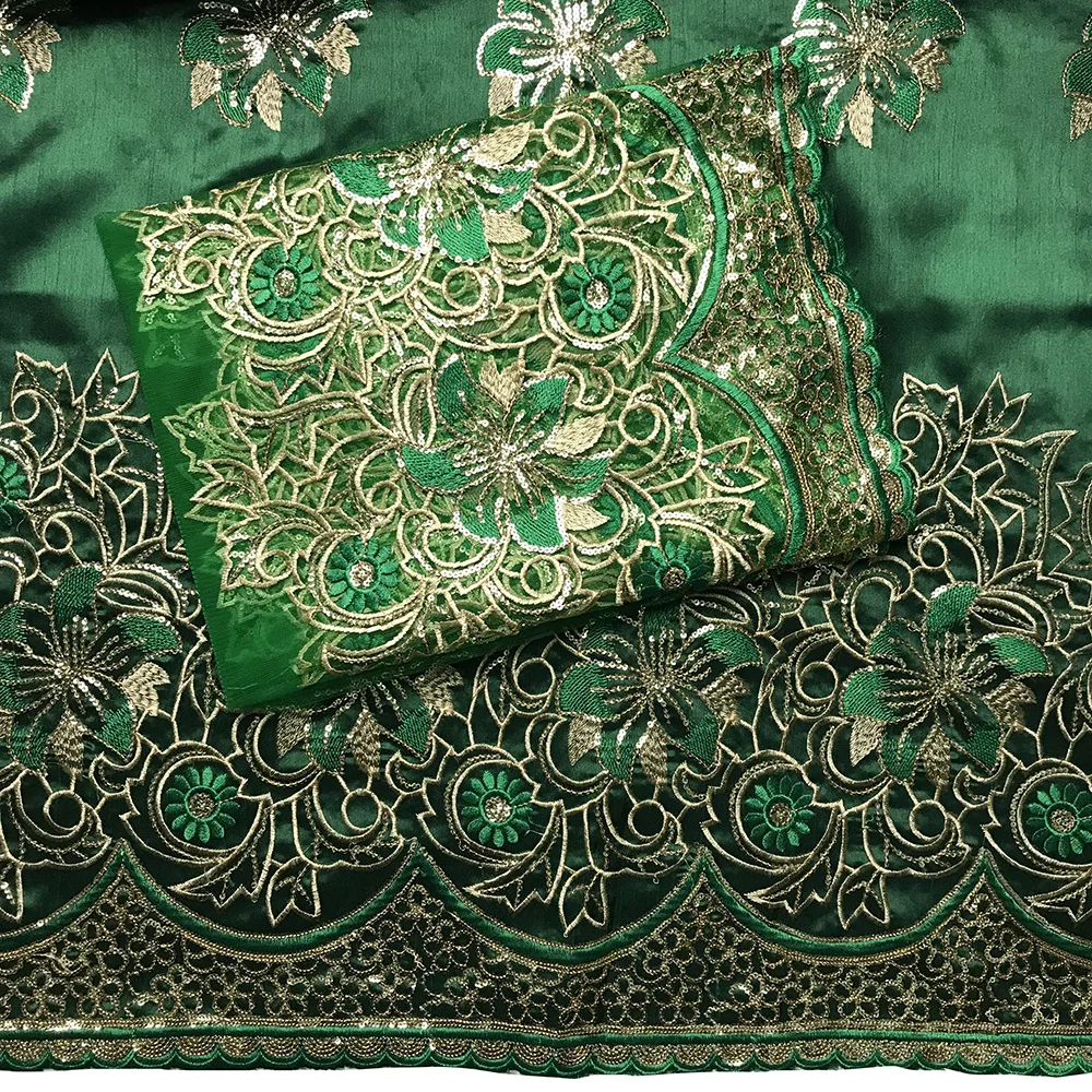 Новое поступление зеленая кружевная ткань George африканский дизайн материал для