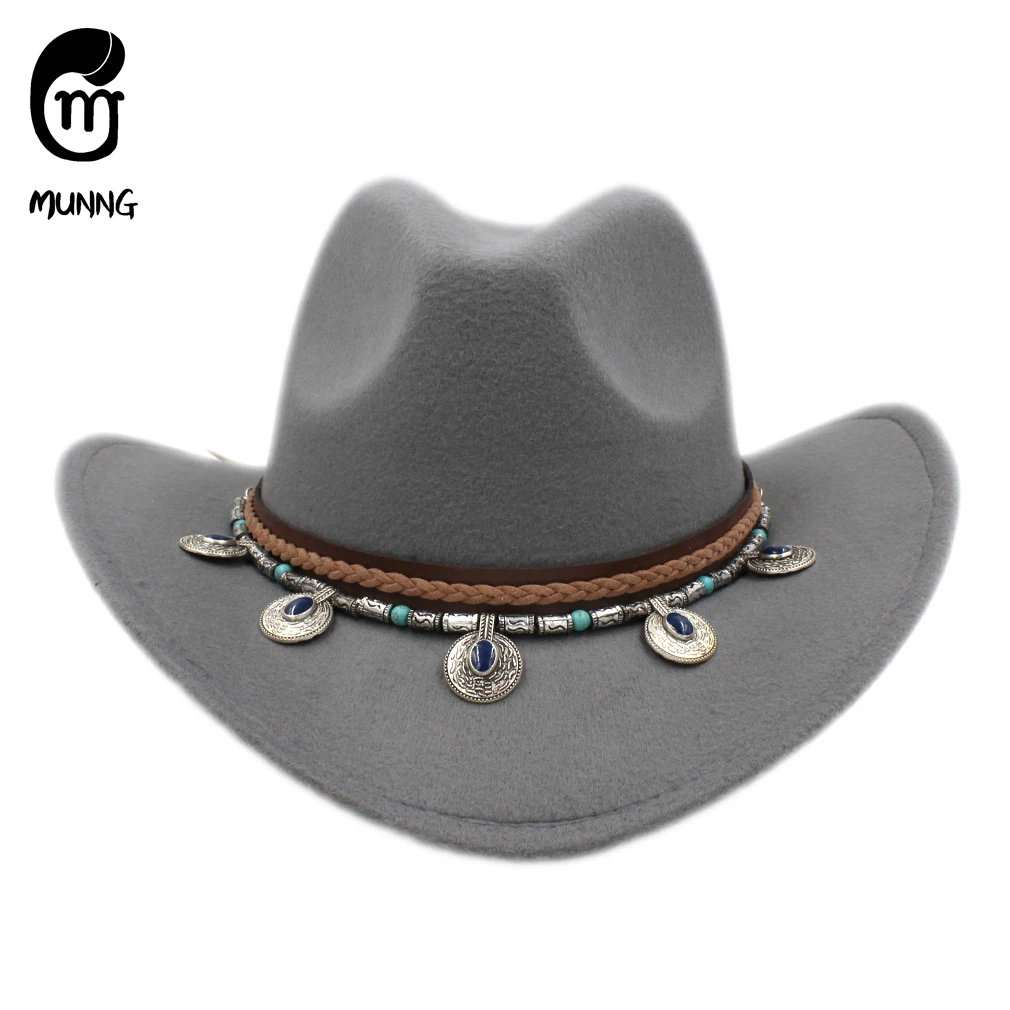 

Munng Child Fedora Cap Outdoor Sunhat Party Cute Kids Boys Girls Fashion Panama Western Cowboy Hat
