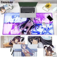 yndfcnb rascal does not dream of bunny girl senpai mouse desktop mousepad size for mouse pad keyboard deak mat for cs go lol