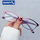Оправа seemfly для женщин и мужчин, элегантное стекло для близорукости, с защитой от сисветильник, для студентов, от-1 до-3,5 градусов, очки для близоруких