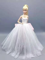 white lace 11 5 doll dress for barbie doll outfit 16 bjd clothes princess gown evening dresses vestio kids playhouse accessory