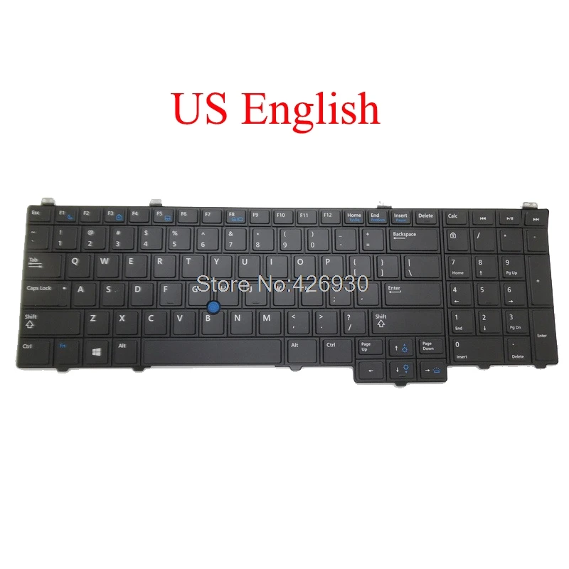 Клавиатура US с подсветкой для DELL Latitude 15 5000 E5540 P44G PK130WR4B00 SN7224BL SG 61610 XUA 076X2J