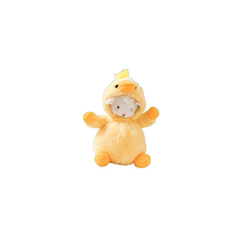 

23CMTransformed Into a Small Woolen Plush Toy Sheep Doll Toys Sheep with a Long Silky White Coat Long Plush Lamb Funny Doll Gift