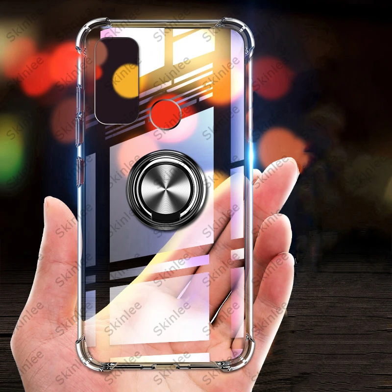 Чехол Skinlee для Tecno Spark 5 Pro официальный оригинальный противоударный чехол с кольцом