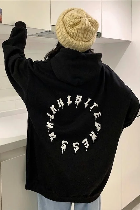 

Женские свитшоты, осенняя одежда, новинка, универсальные свитшоты средней длины в Корейском стиле с надписью