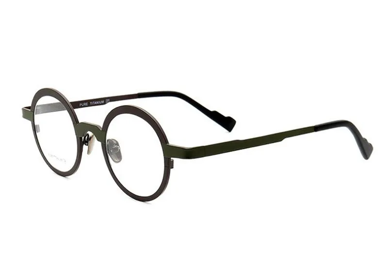 

Retro Round Glasses Pure Titanium Frame Unisex Prescription Lens Optical Eyewear Anti-fatigue Presbyopia Reading Eyeglasses