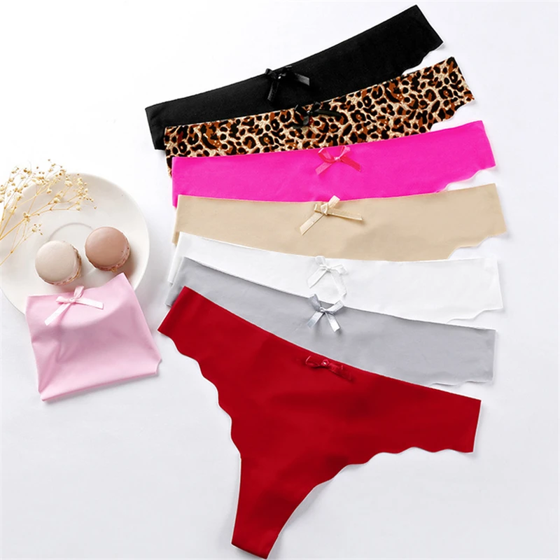 

Briefs For Women's Sexy Thong Seamless Panties Low Waist Elastic Pants Lightweight Breathable Underwear Safe Comfortable Pants