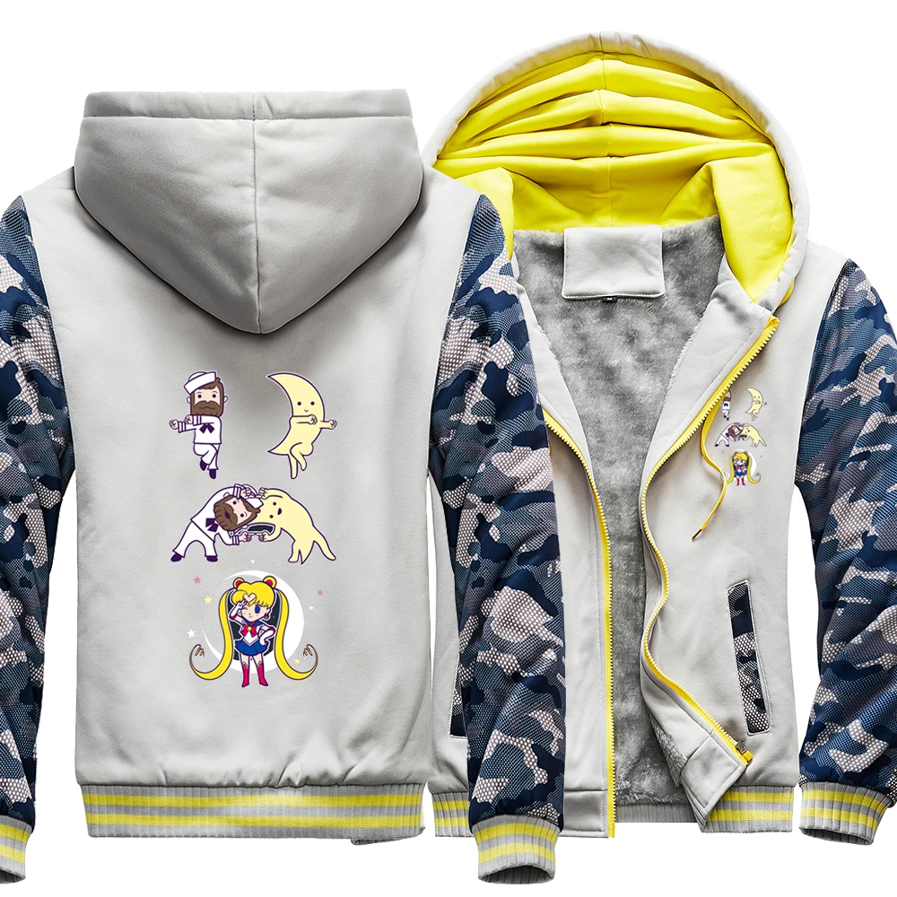 

Sailor Moon Japanese Anime Fusion Street Hoodies Winter Warm Outdoor Printed Hoodie Top Men Casual Fitted Casual Sweatshirt