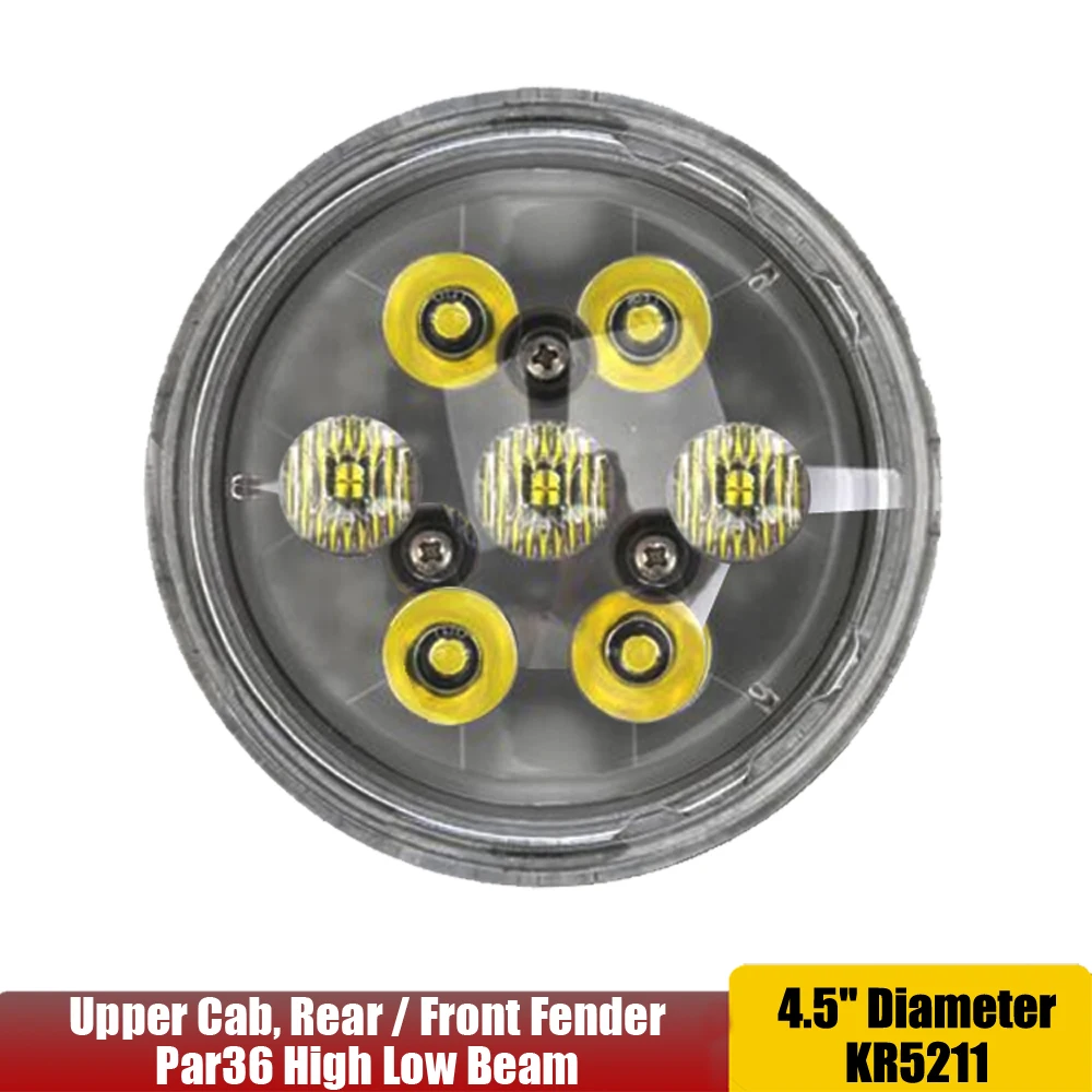 Par36 21Watts 7Bulbs Led Upper Cab, Rear or Front Fender or Hood Light For Allis Chalmers Tractors - Hi/Lo Beam x1pc