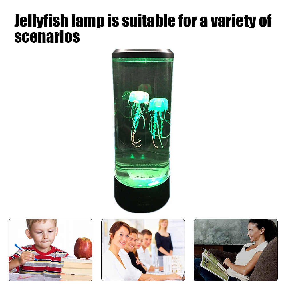 Лампа в форме медузы аквариумный светильник меняющий цвет с дистанционным