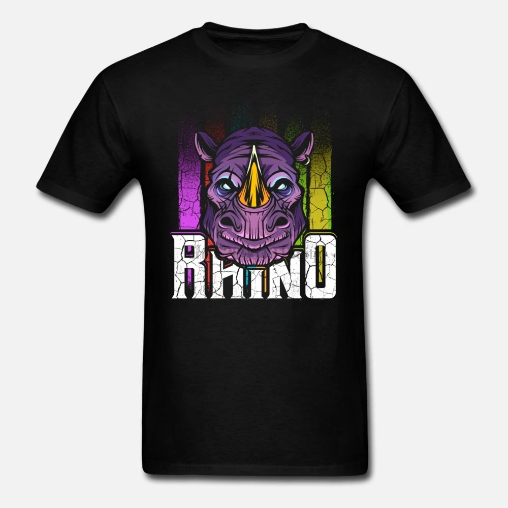 Мужская футболка крутая носороги животные женские футболки |