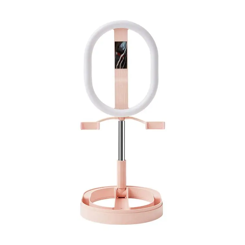 

Стойка для телефона живая стойка вещания селфи заполняющий светильник телескопический складной кронштейн для лампы с 2 зажимами для телефо...