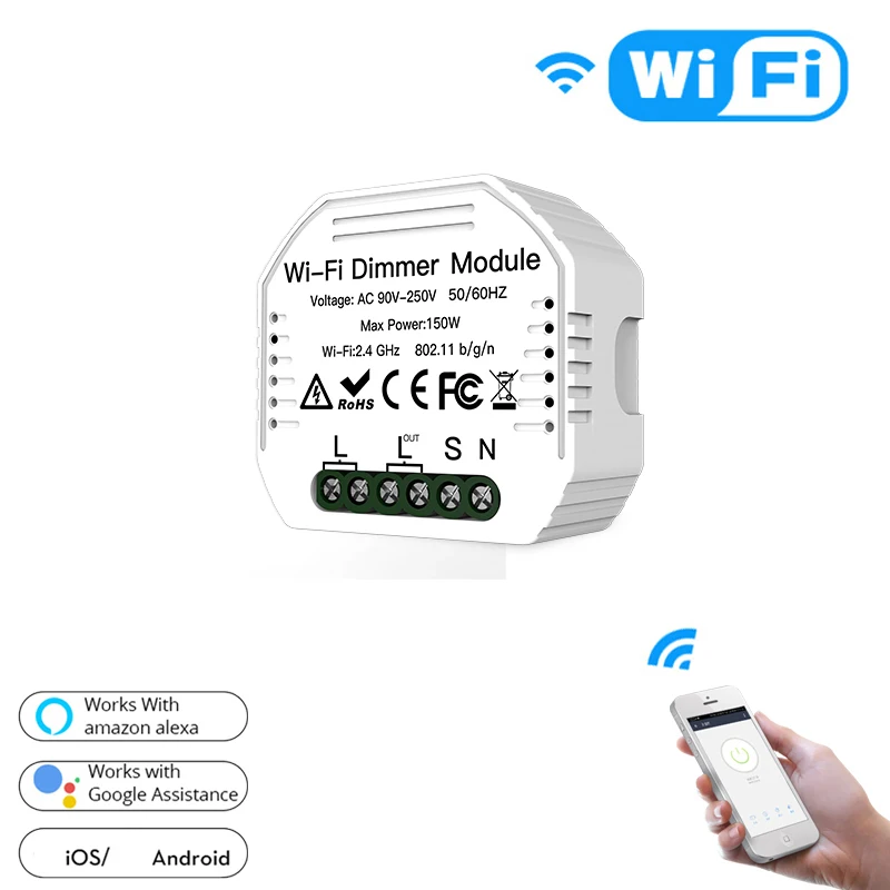 DIY умный WiFi светильник светодиодный диммер Smart Life/Tuya APP пульт дистанционного