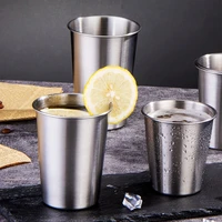 stainless steel mugs coffee cup water tea beer mug thicken drinks rust proof stackable holder adults camping hiking picnic
