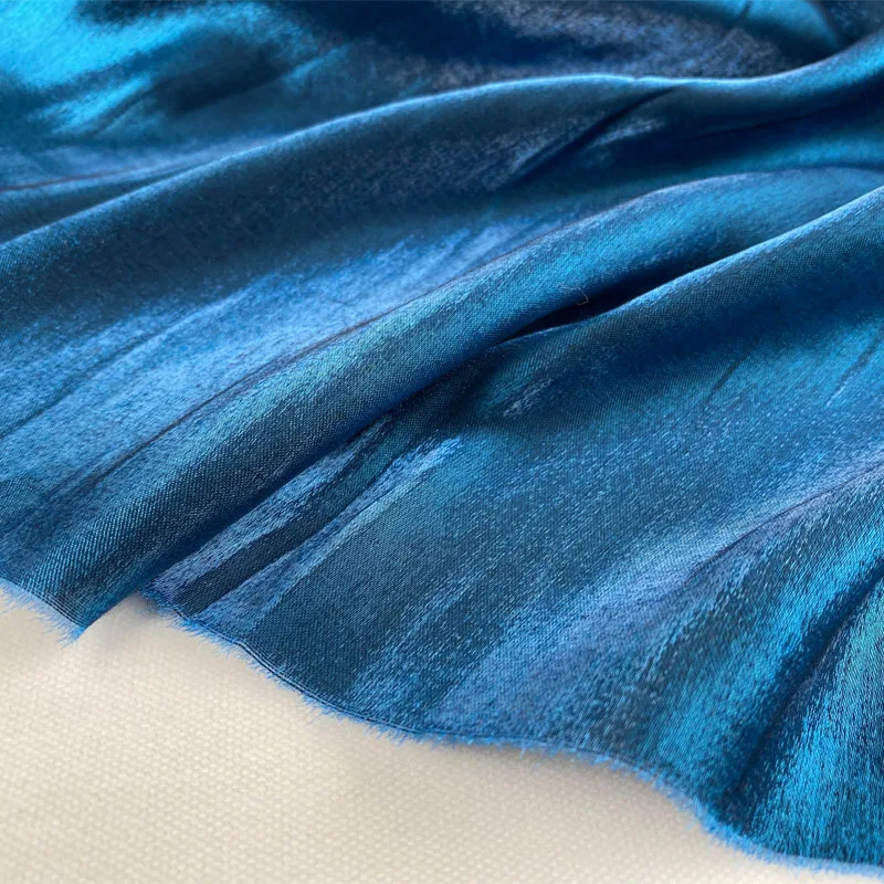 CF470 однотонная тканевая ткань из тенселя импортная цветная глазурованная пряжа