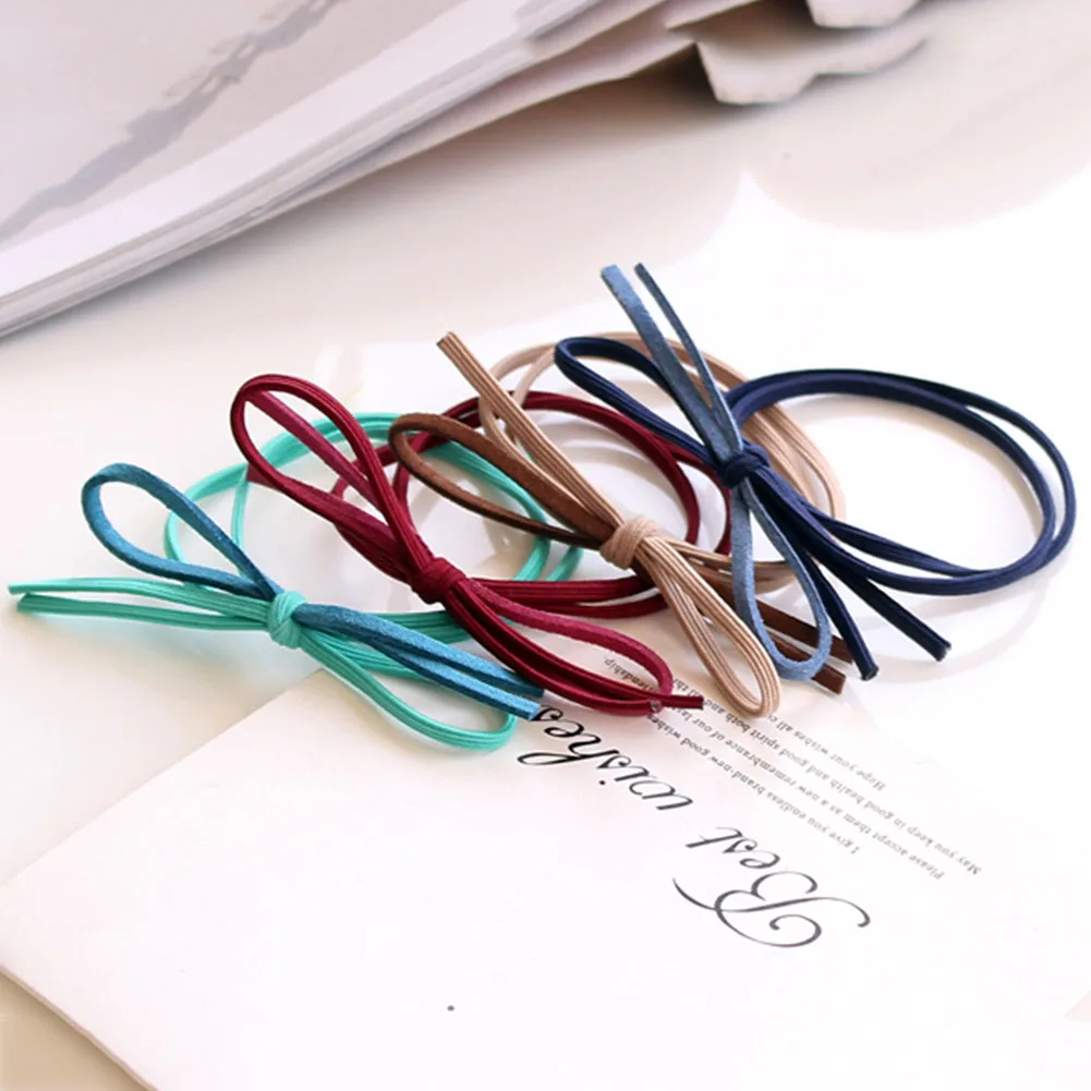 Однотонный эластичный Детский галстук бабочка 5 цветов высокая эластичность