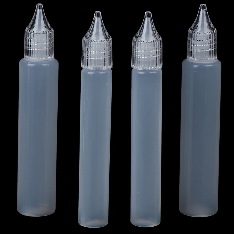 

2 Pieces Reuse Plastic Glue Applicator Needle Squeeze Bottle for DIY Craft Tool 15/30ml