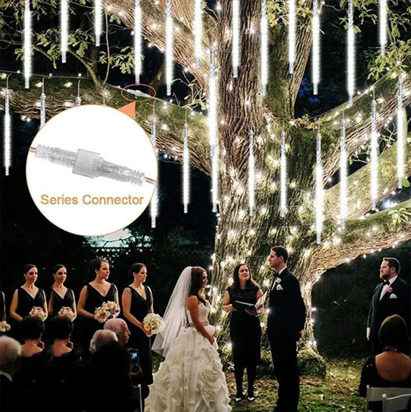 30CM LED Meteor Shower Garland Holiday Strip Light Outdoor Waterproof Fairy Lights For Garden Street Christmas Decoration | Освещение