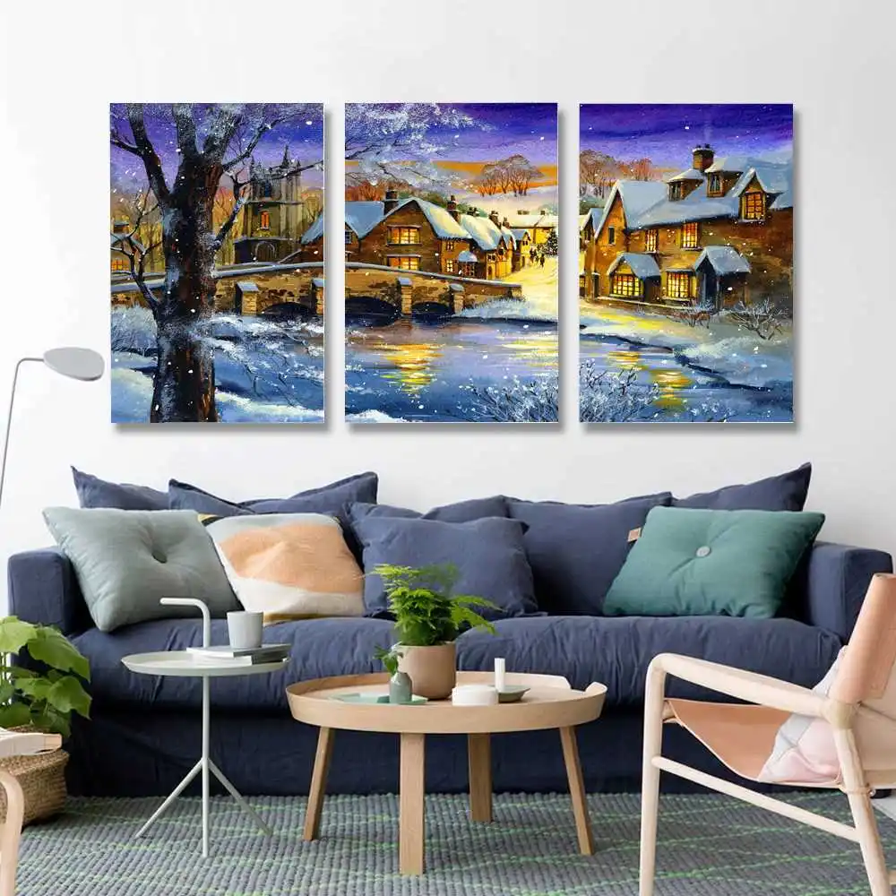 

Landscape poster-winter living room decoration painting canvas wall art living room