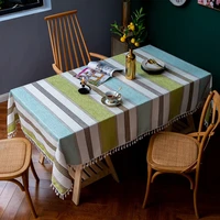 table cloth rectangular table chair sashes wedding table decoration household items kitchen ornaments linen table cloth for hom