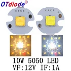 5 шт. 10 Вт 12 В 1A tdled керамический 5050 холодный белый теплый белый высокомощный светодиодный эмиттер диод вместо светодиода CREE XML XM-L T6 для самостоятельной сборки