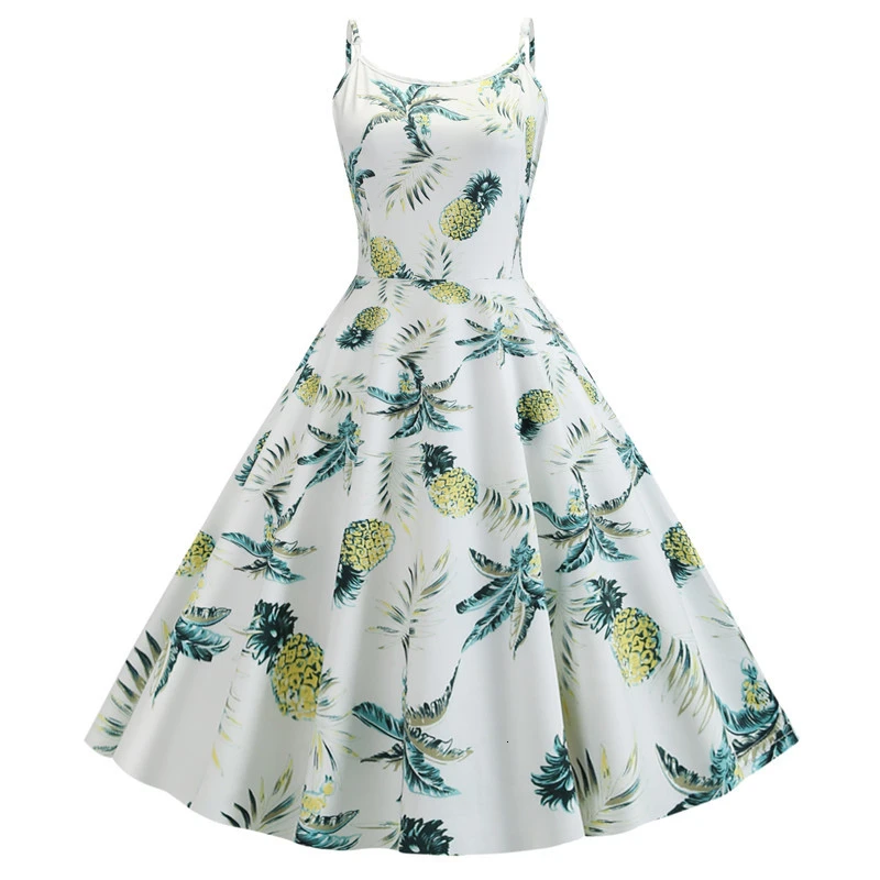 Сексуальное летнее винтажное женское платье с открытой спиной и цветочным