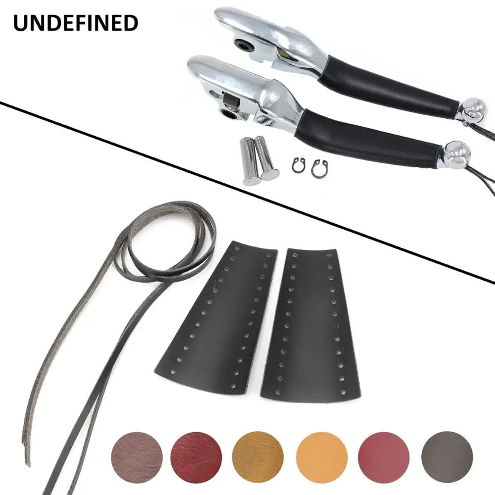 Рычаги бортового фрикциона с тормозом для мотоцикла w/кожаные Рычажные крышки