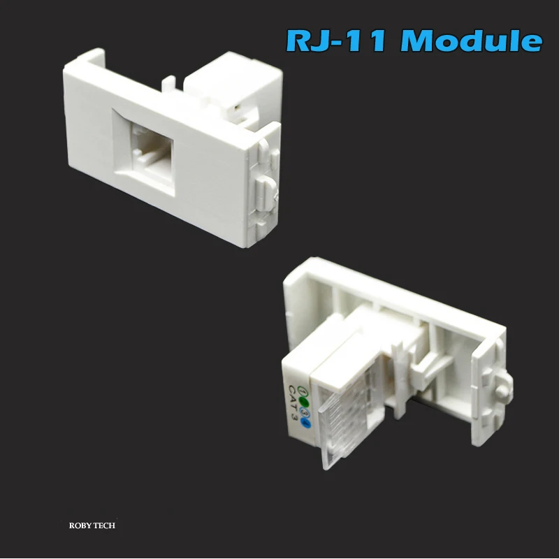 Порты: 2 RJ11 + RJ45 Cat3 PSTN Phone Cat6 Ethernet настенное крепление лицевая панель розетка для
