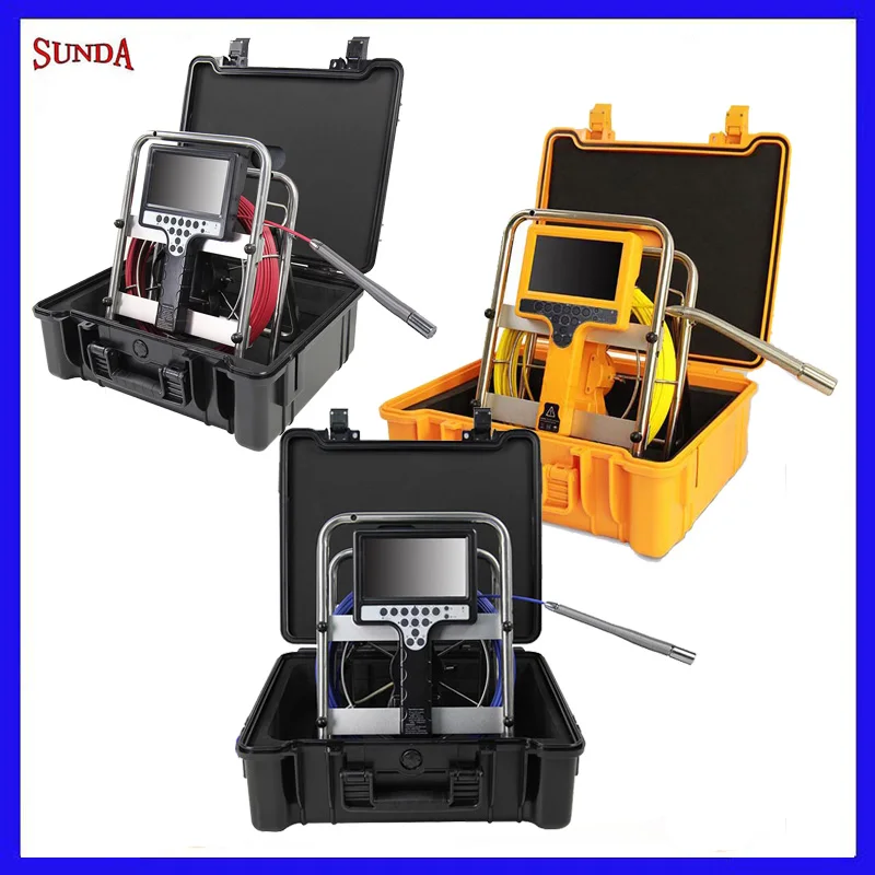 Камера для инспекции сливных трубопроводов 7 дюймовый монитор DVR Запись 23 мм